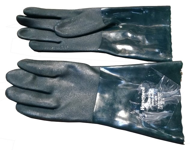 PELOX beskyttelses-handsker 
L=350mm, GRØN, str. 9